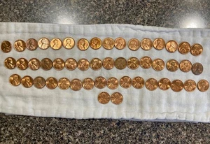 1959 - 1982 Starter Set, Copper Lincoln Cents 50 different coins - Picture 1 of 5