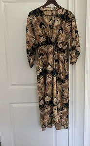 Panache women’s maxi wrap dress size S viscose made in India NWOT - Picture 1 of 9