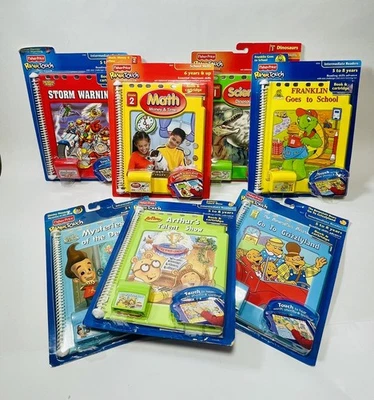 Fisher Price Power Touch Learning System Lot Of 7 Books & Cartridges NEW age 5-8 - Image 1 of 4