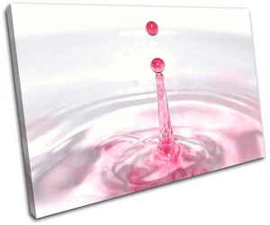 Water Splash Abstract SINGLE CANVAS WALL ART Picture Print VA - Picture 1 of 1