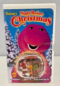 Barneys Night Before Christmas (VHS, 1999) Clamshell EUC - Picture 1 of 9