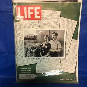 Life Magazine July 10, 1964 Lee Harvey Oswald's Full Russian Diary - Picture 1 of 3