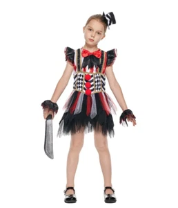 Eraspooky Halloween Kids Creepy Clown Costume, Small - Picture 1 of 3