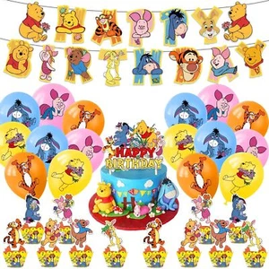 Anime Cartoon Theme Birthday Party Decorate Supplies,Balloon Banner Cake Toppers - Picture 1 of 23