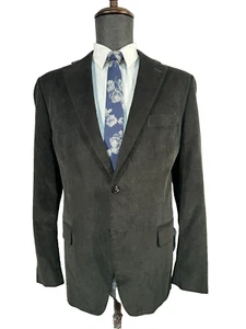 TOMMY HILFIGER Mens Green COTTON CORDUROY MOD FIT Sport Coat Blazer Jacket 42R - Picture 1 of 11