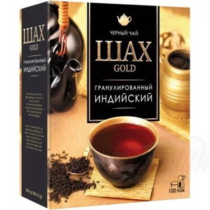 2×100 Teebeuteln "Shah Gold" Schwarzer indischer Tee, granuliert, 2× 200 g - Bild 1 von 1