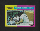 WORLD SERIES - 1975 Topps Baseball (#462) - Game 2 - Dodgers/Athletics