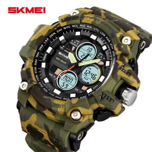 Orologio sportivo uomo SKMEI verde militare outdoor orologio da polso ragazzo quarzo orologio digitale - Foto 1 di 30