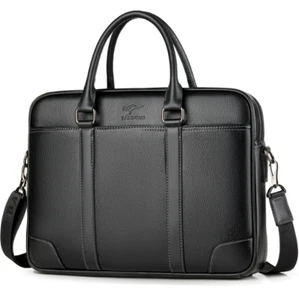 US Mode Business Herren Leder Aktentasche Handtasche Laptop Kuriertasche B - Bild 1 von 12