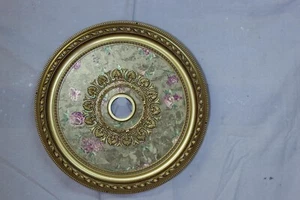 32" ROUND CHANDELIER CEILING MEDALLION VINTAGE FLORAL FOYER DINING ROOM BEDROOM - Picture 1 of 2
