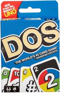 NEU Mattel Uno Dos Second Edition Brettspiel für 2 bis 4 Spieler ab 7 Jahren - Bild 1 von 1
