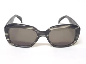 VTG BRITTANY HUDSON SUNGLASSES THICK SQUARE STRIPED EYEGLASSES FRANCE MENS FRAME - Picture 1 of 20