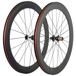 60mm Carbon Wheelset Novatec 271 Hub for Shimano 10/11Speed Carbon Fiber Wheels  - Picture 1 of 12