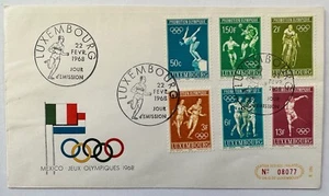 Luxembourg FDC Cover 460-5 Summer Olympics Mexico 1968 - Bild 1 von 3