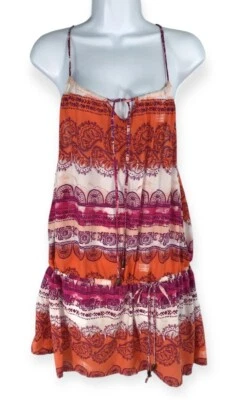 Top túnica batik descolorida gloria para mujer grande 12-14 años 70 boho hippie hipster playa Foto 1 de 4