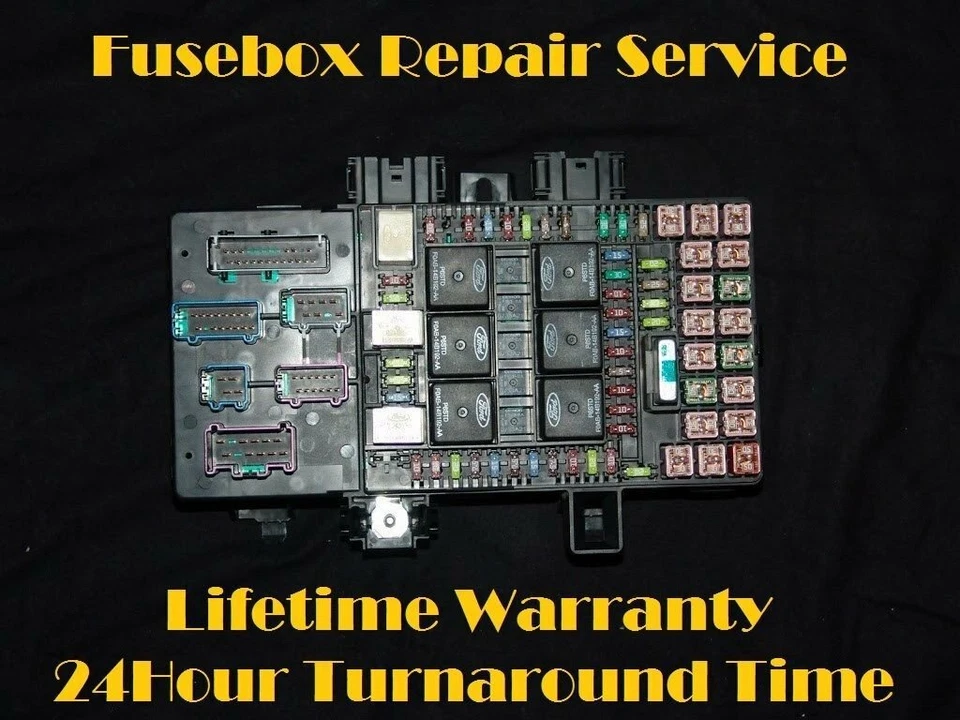 Ford Excursion F250 F350 2002-2007 caja de fusibles caja de conexiones servicio de reparación por correo Foto 1 de 1