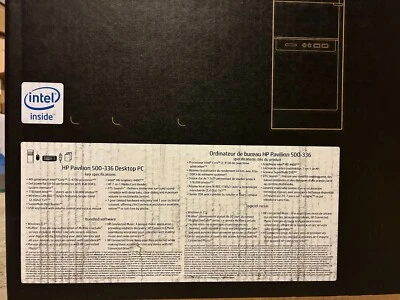 **NEW SEALED** HP Pavilion 500-336 Core i3-4130 Desktop, 4GB RAM, 1TB HDD, Intel - Image 1 of 4