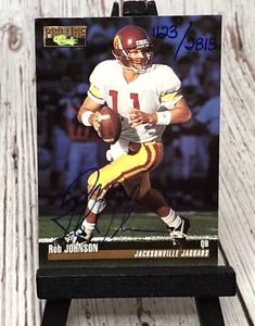 1995 Classic Pro Line Rob Johnson Rookie Autograph /2815 USC Trojans Jags Card - Bild 1 von 4