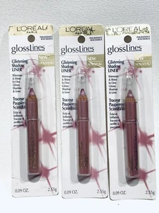 L'oreal GlossLines Delineador de Sombra Brillante Rosa Resplandor 0.09oz Lote de 3 - Imagen 1 de 3
