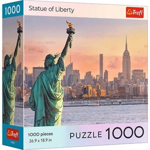 Trefl Red 1000 Piece Puzzle - National Parks Statue of Liberty - Picture 1 of 6