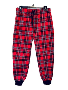 Mi Amore Gigi Girls XL 13/14 Red Plaid Elastic Waist Jogger Pajama Lounge Pants - Picture 1 of 5