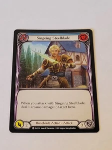 Singeing steelblade (Blue) Tales of Aria 1st Edition Fab Tcg NM - Picture 1 of 2