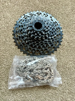 SRAM PG1130 11 Speed 11-42t Cassette & PC1130 Chain - Image 1 of 4