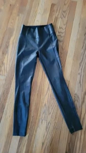 Leggings Athleta donna Delancey Gleam moto stretti ecopelle cerniera XS SP - Foto 1 di 8