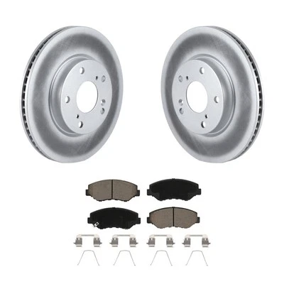 Front Brake Rotors and Pads Kit for Honda Civic 5Lug, OEEX0 Coated Ceramic - Image 1 of 4