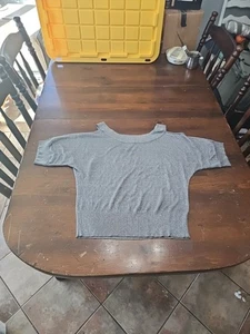 Joseph A. Camisa Mujer Extra Grande Gris Brezo Hombro Frío Manga Corta Nueva Con Etiquetas - Imagen 1 de 3