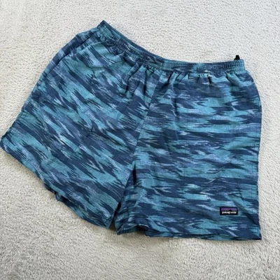 Pantalones Cortos Patagonia Baggies Para Hombres Grandes Azul Camuflaje Bañador Cordón *MALLA CORTADA Foto 1 de 4