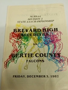 Brevard High Blue Devils vs Bertie County Falcons Dec 3, 1982 - Picture 1 of 3
