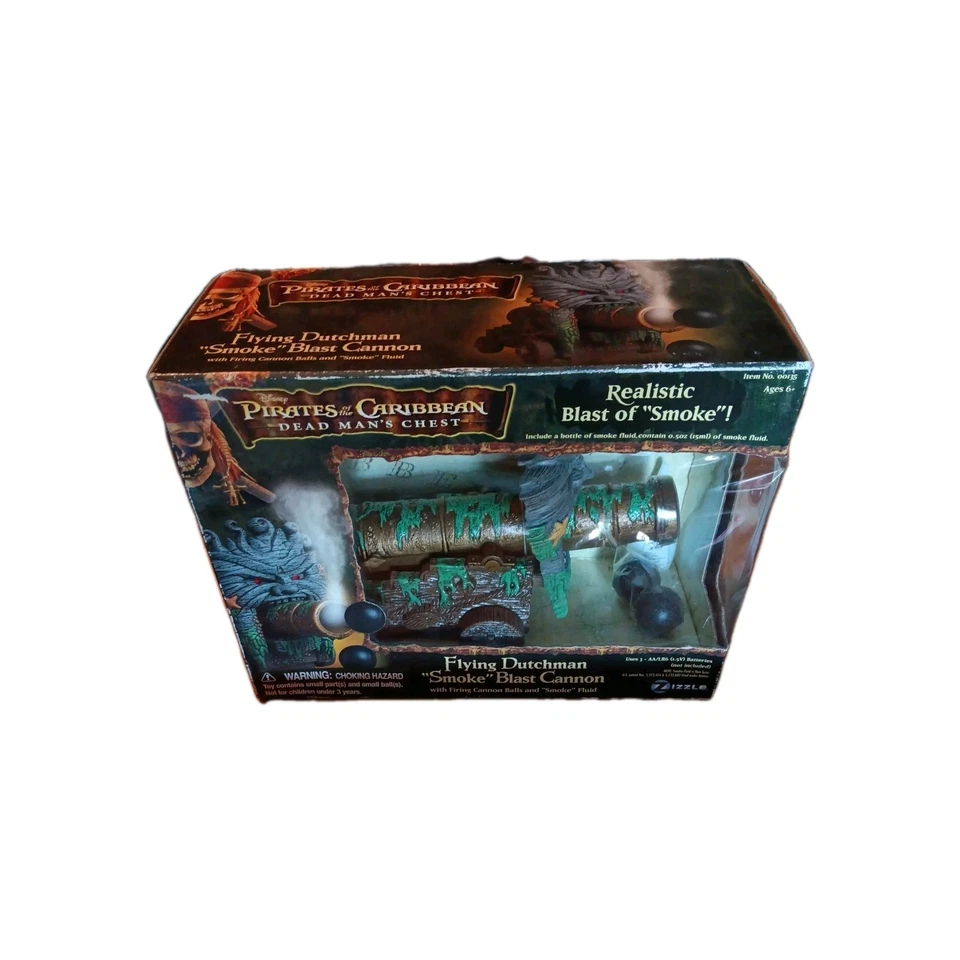 Piratas do Caribe Dead Man’s Chest Flying Dutchman Smoke Blast Canon Novo - Imagem 1 de 3