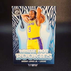 2024-25 Donruss Optic #15 Bronny James Jr. White Hot Rookies - Picture 1 of 2