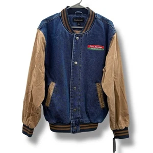Giacca Dunbrooke nuova con etichetta Papa Murphy's Varsity uomo taglia small tela denim - Foto 1 di 9
