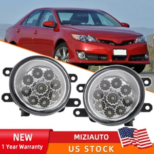 For Toyota Corolla Matrix Venza Prius Camry RAV4 Avalon White LED Fog Light Lamp - Picture 1 of 14