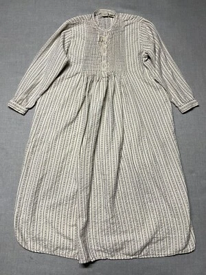 LL Bean Dobby Pijama Mujer Mediano Pequeño Franela Pradera Cottage Core Vestido Foto 1 de 4