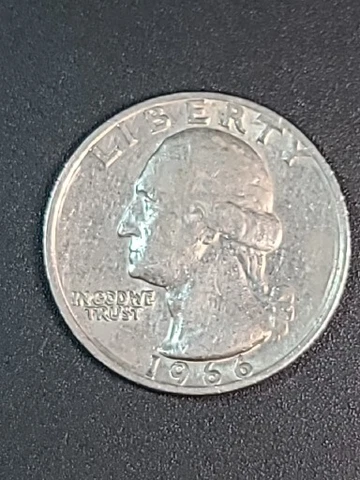 1966 Liberty Quarter Dollar US Coin No Mint Mark/word  Error Great Condition! Cover