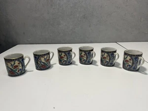 Albert Kessler & Co. Porzellan Vögel & Landschaft Demitasse Espressotassen Japan - Bild 1 von 17