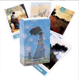 claude monet impressionism art tarot 78 Cards Deck Divination Fate Occult Oracle - Picture 1 of 5