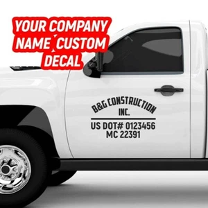 Custom USDOT Decal personalzed USDOT Sticker Truck DOT number - Picture 1 of 1