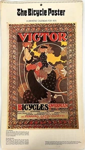 1975 Victor Bicycles Overland Wheel Company Vintage Calendar - 11"x 20" - Picture 1 of 8
