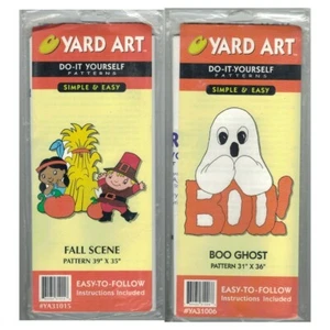 90s Do-It Yourself Wood Yard Art Pattern Fall, Halloween - You Pick - Picture 1 of 5