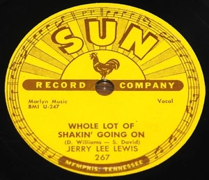 JERRY LEE LEWIS WHOLE LOT OF SHAKIN' b/w IT'LL BE ME USA SUN 78 RPM E EX GRADE - Bild 1 von 2
