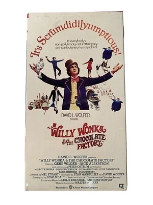 Willy Wonka And The Chocolate Factory VHS Sealed Classic Clean WB Logo New VTG Foto 1 de 4