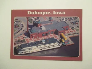 Dubuque Iowa Postcard view 2 Diamond Jo Casino Continental sized - Picture 1 of 2