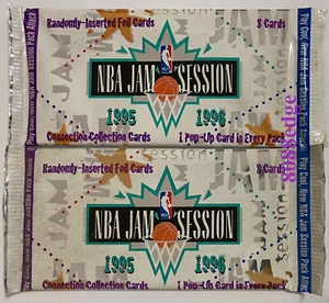 (2) 1995-96 FLEER JAM SESSION SEALED PACKS: MICHAEL JORDAN SHOW STOPPERS FOIL ? - Picture 1 of 2