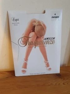 Trasparenze Capri Tights Size 4 Champagne New - Picture 1 of 9
