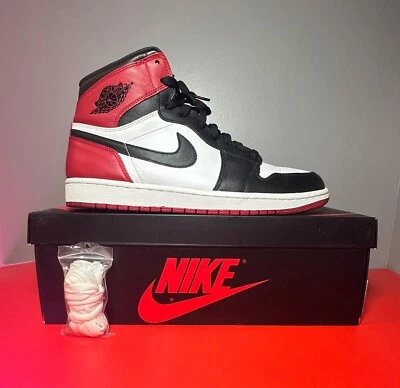 尺码 11.5 - Air Jordan 1 Retro OG 2013 高帮黑色鞋头 — 第 1/4 张图片