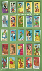 #JJ.   SET (25) OF 1989  MAGICAL  WORLD OF DISNEY  BROOKE BOND FOOD  CARDS - Picture 1 of 2